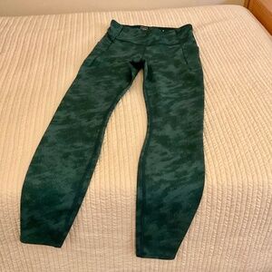 North Face Women’s Teal Green Leggings Small Petite